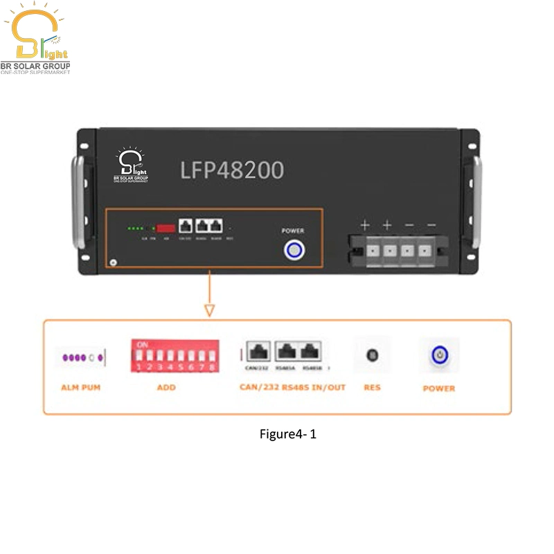 48V 51.2V 100ah 150ah 200ah Deep Cycle Wall Mounted Long Life Solar Power LFP Rechargeable Lithium Lipo LiFePO4 Phosphate Home Energy Storage Battery