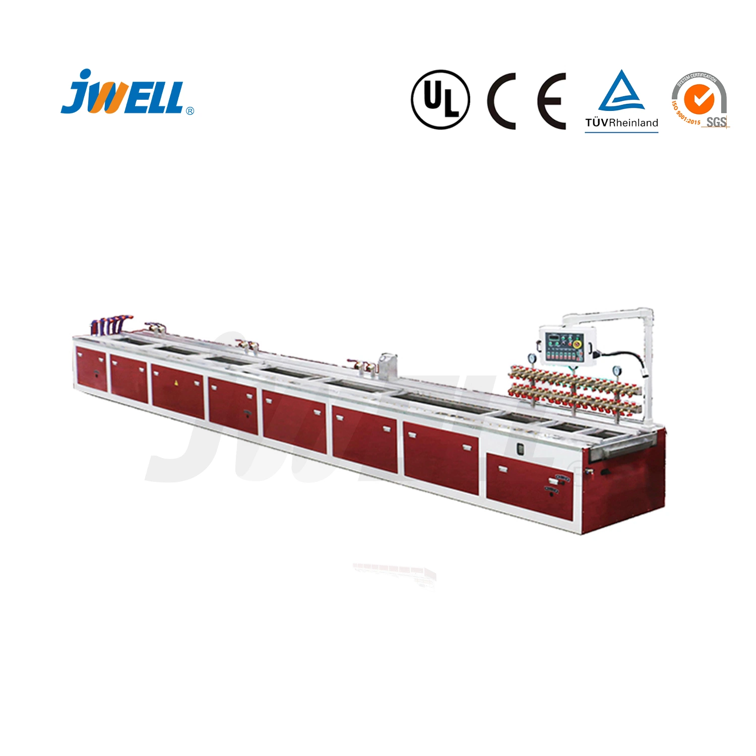 Jwell Plastic Fence PVC Plate Profile Plastic Road Safety Fence Production Line