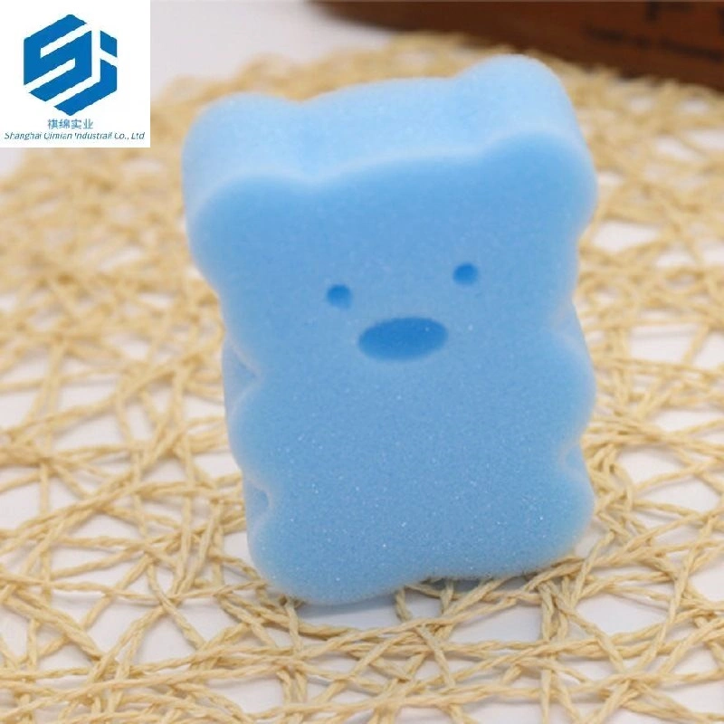 Bear Shape Various Color Baby Body Wash Cleaning Sponge