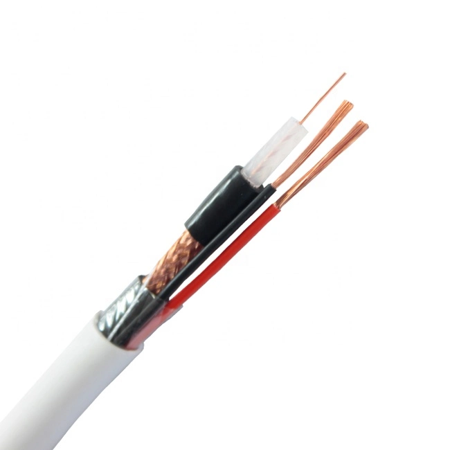 High quality/High cost performance RG6 Coaxial CCTV Wire BNC with DC Connector for CCTV Camera