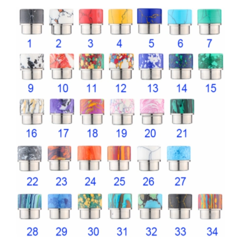 Factory Direct Sale Cheap Wholesale/Supplier Price Drip Tip 510 810 Resin Mouthpiece Ebay Alibaba Amazon Vape Tank Atomizer Mod Driptips