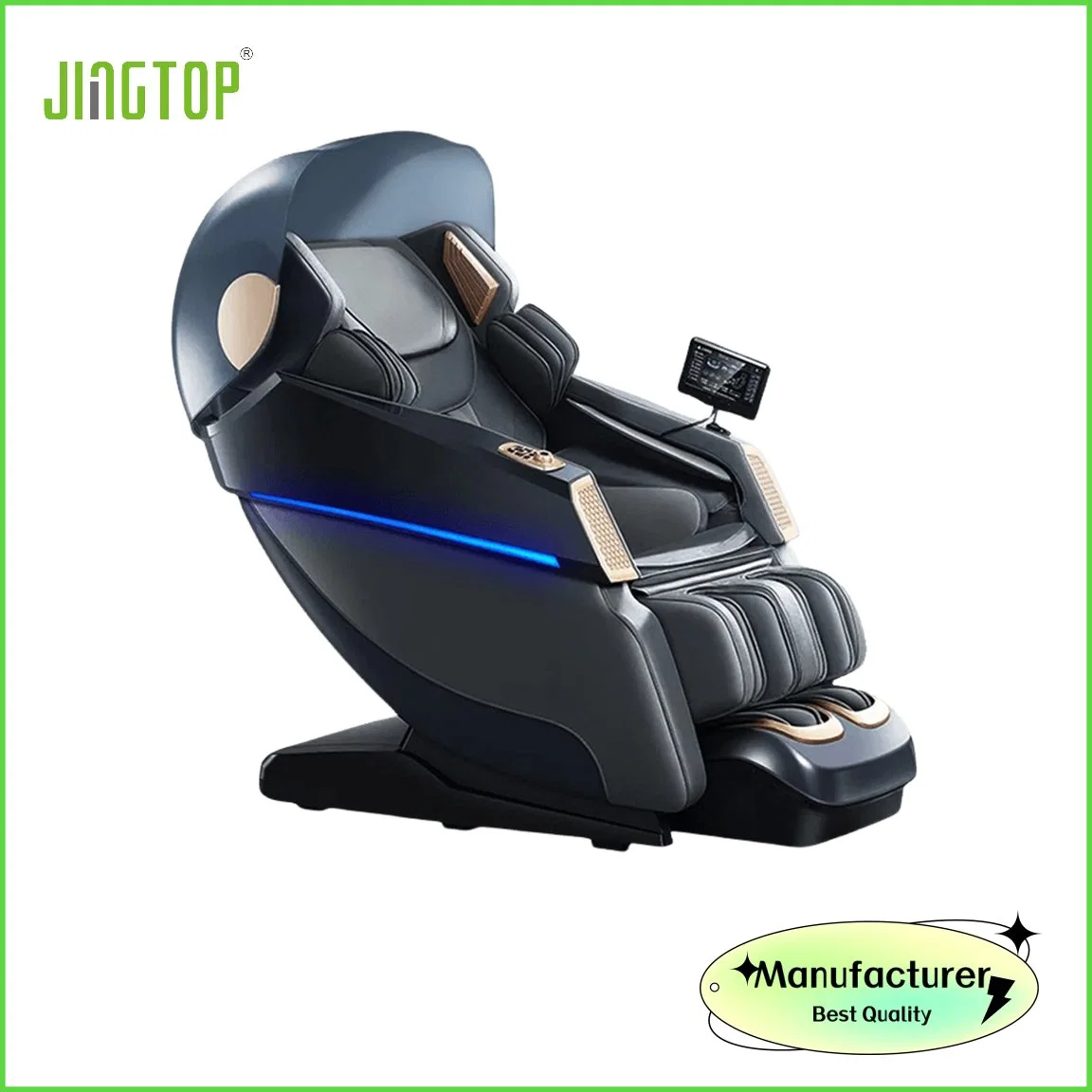 Jingtop Professional 3D 4D Logo de cliente Robótica Top End Body Care Mobiliario de casa silla de masaje