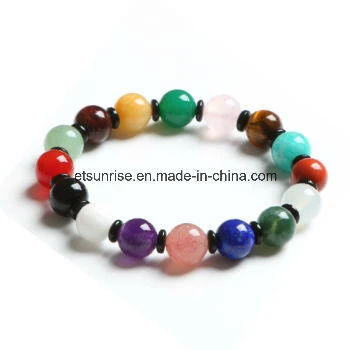 Semi Precious Stone Fashion Crystal Agate Bracelet Bangles Jewelry