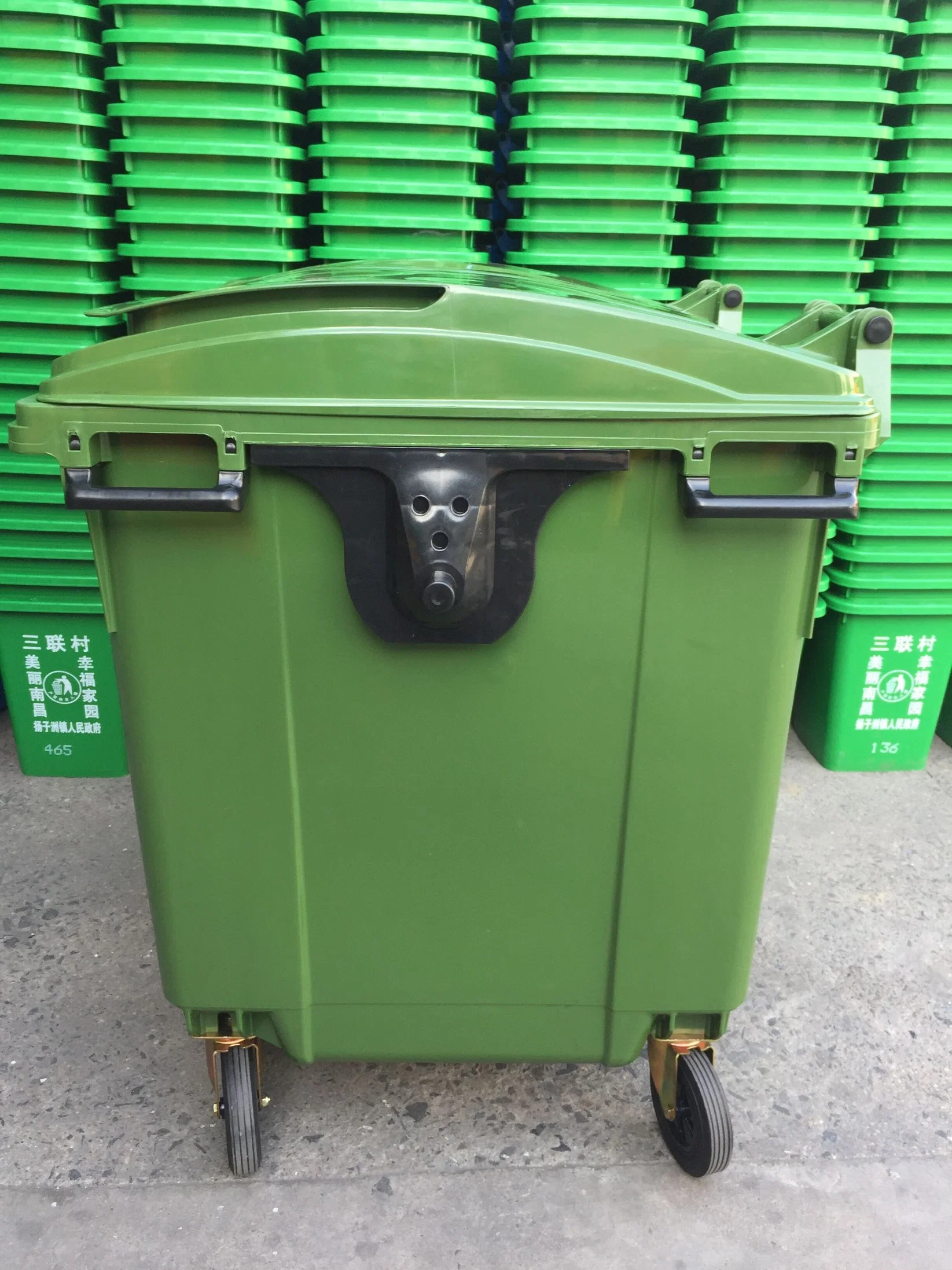 1100L Plastic Trashbin Hot Sale Recycling Outdoor Waste Garbage Bin Cans