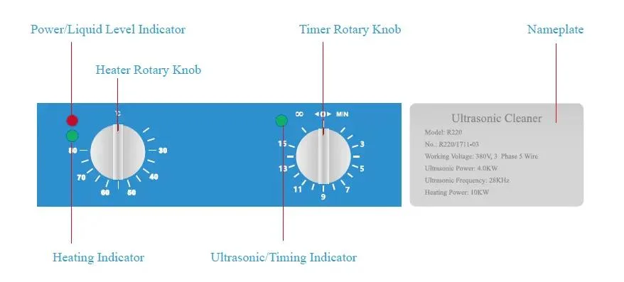 Hot Sell 80L 120L 160L 250L 380L 520L High Power Matal Teile Industrieller Ultraschallreiniger