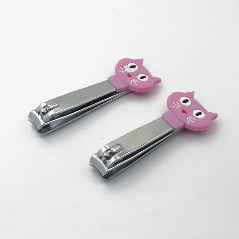 Eco-Friendly Rubble Nail Tools Handle Nail Clipper with Cartoon Handle Nail Cutter