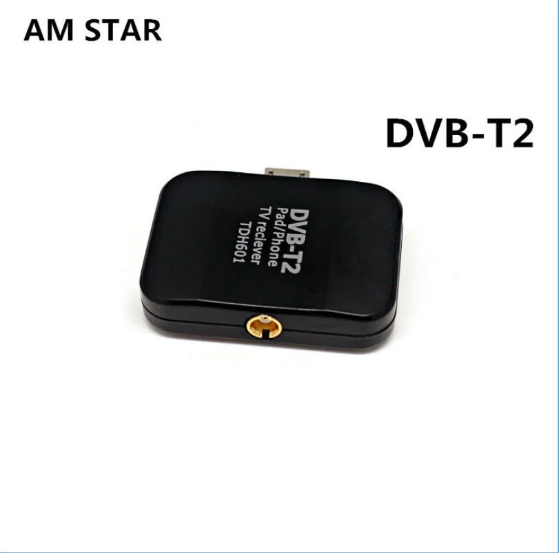 DVB-T2 Digital TV Tuner HDTV Android Phone/Pad Receiver USB OTG for Outdoor Indoor Watch Live TV Free Anytime Anywhere Fit Europe, Thailand, Russia, UK, Myanmar