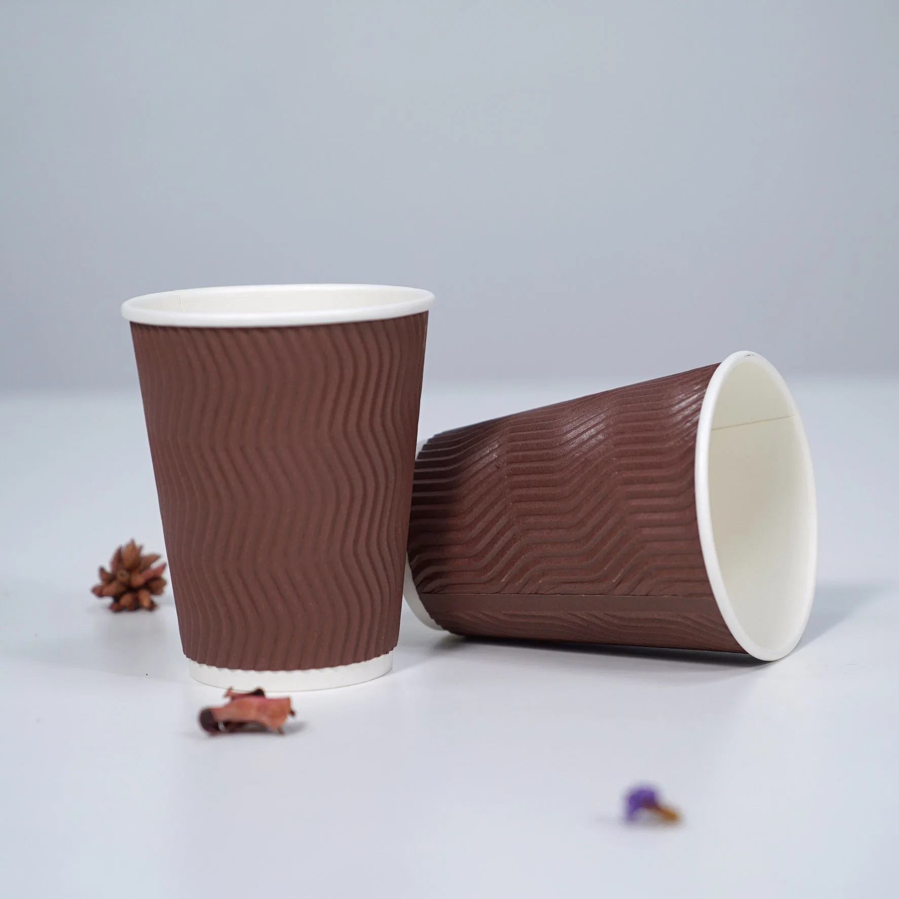 Disposable Recycle Custom 6oz 8oz 10oz 14 Oz 16oz Single/Double Ripple Wall Coffee Paper Cup