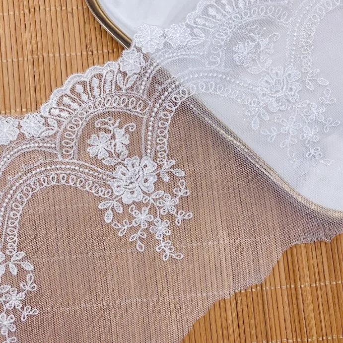 Polyester Lace Lolita Cuff Accessories Water Soluble Embroidery Flower Design