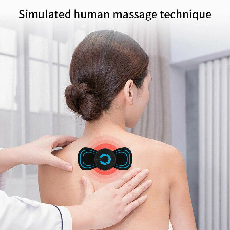 La charge USB Portable Mini Massage du rachis cervical Patch Masseur de cou de l'épaule électrique