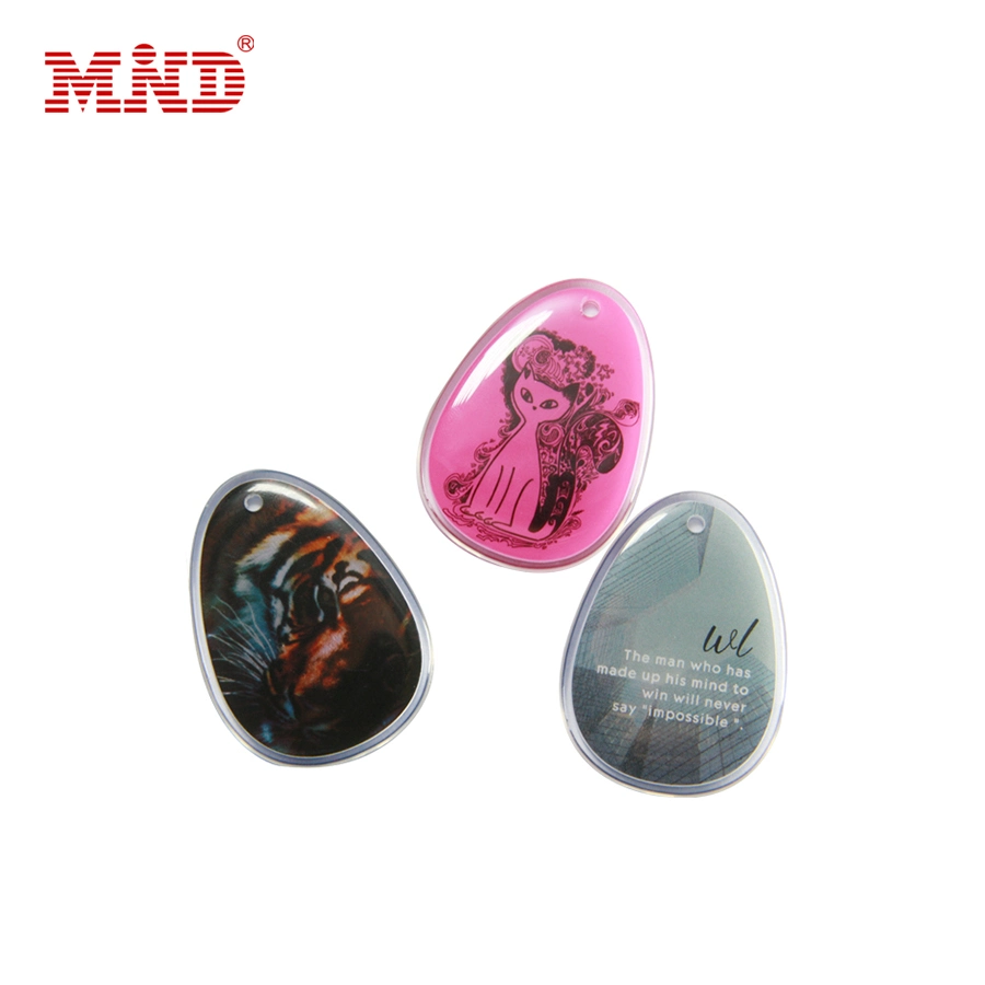 Discount Price Custom Logo Key Chain NFC Epoxy Tag 125kHz RFID Keyfob