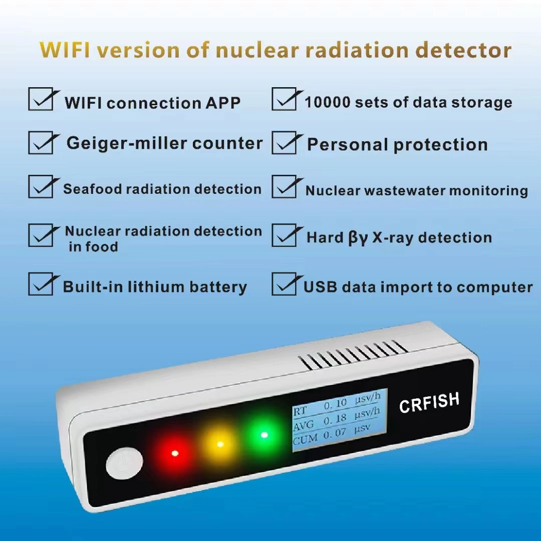 Dosímetro de radiación gamma Nuclear Contador Detector del sensor del probador de la encuesta Personal Monitor