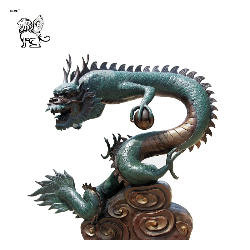 Chinese High quality/High cost performance Outdoor Decoration Large Casting Bronze Dragon Sculpture Basc-025