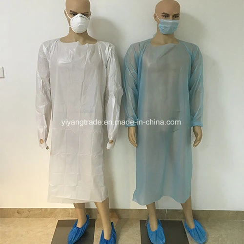 Thumb Loop Medical Disposable CPE Surgical Gown