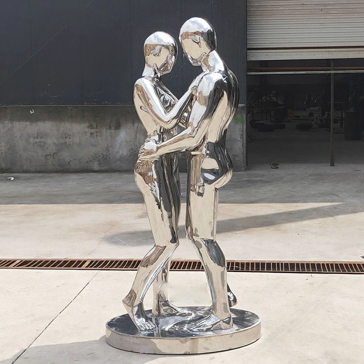 Customized Garden Stainless Steel Human Figure Statue Sculpture