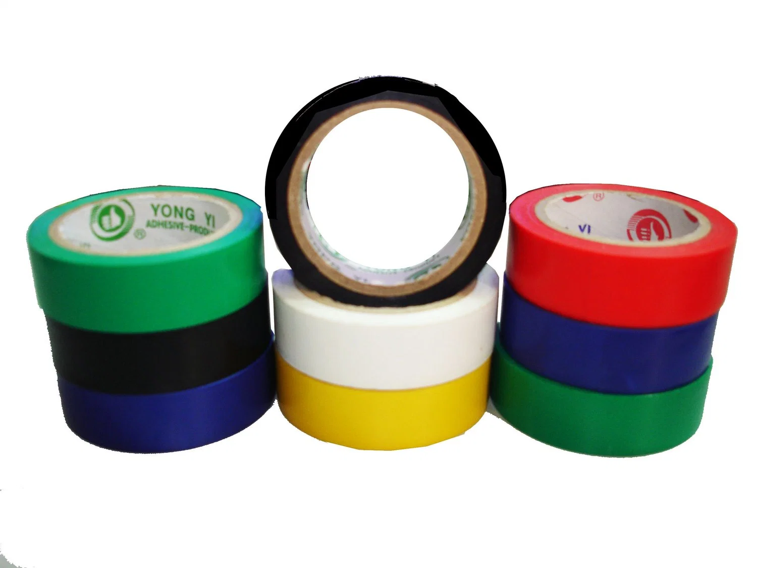 Envío gratuito y muestra de cinta adhesiva eléctrica de PVC de color (pirorretardante)