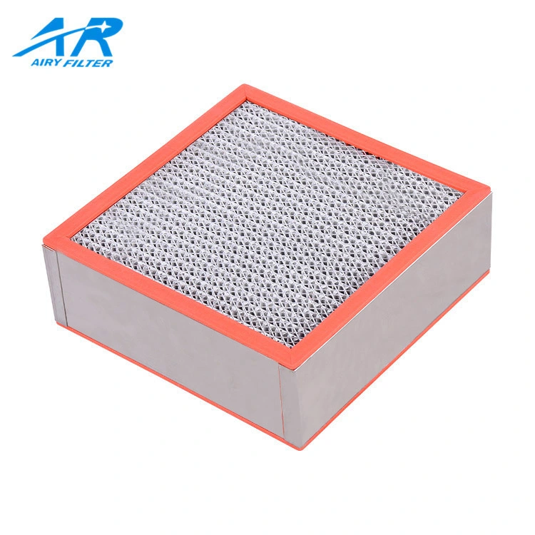 Customization Size Stainless Steel Frame High Temperature HEPA Filter