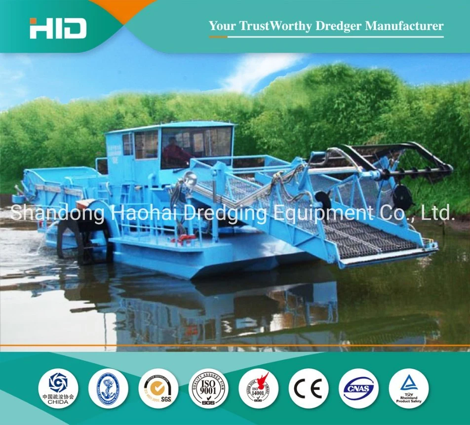 HID Mowing Vessel Water Hyacinth Collecting Boat / Ship / Vessel Garbage Salvage Weed Cutting Machine Equipment Plant Harvester Aquatic Weed Harvester Machine