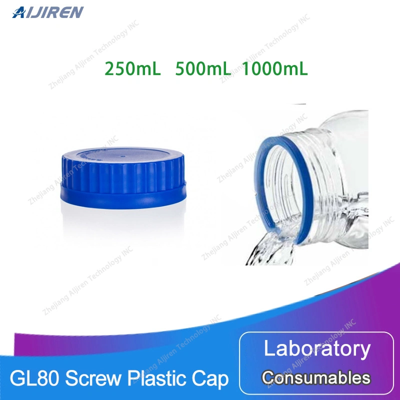 Lab Round Wide-Mouth Media Storage Glass Reagent Bottles with GLS80 Screw Cap