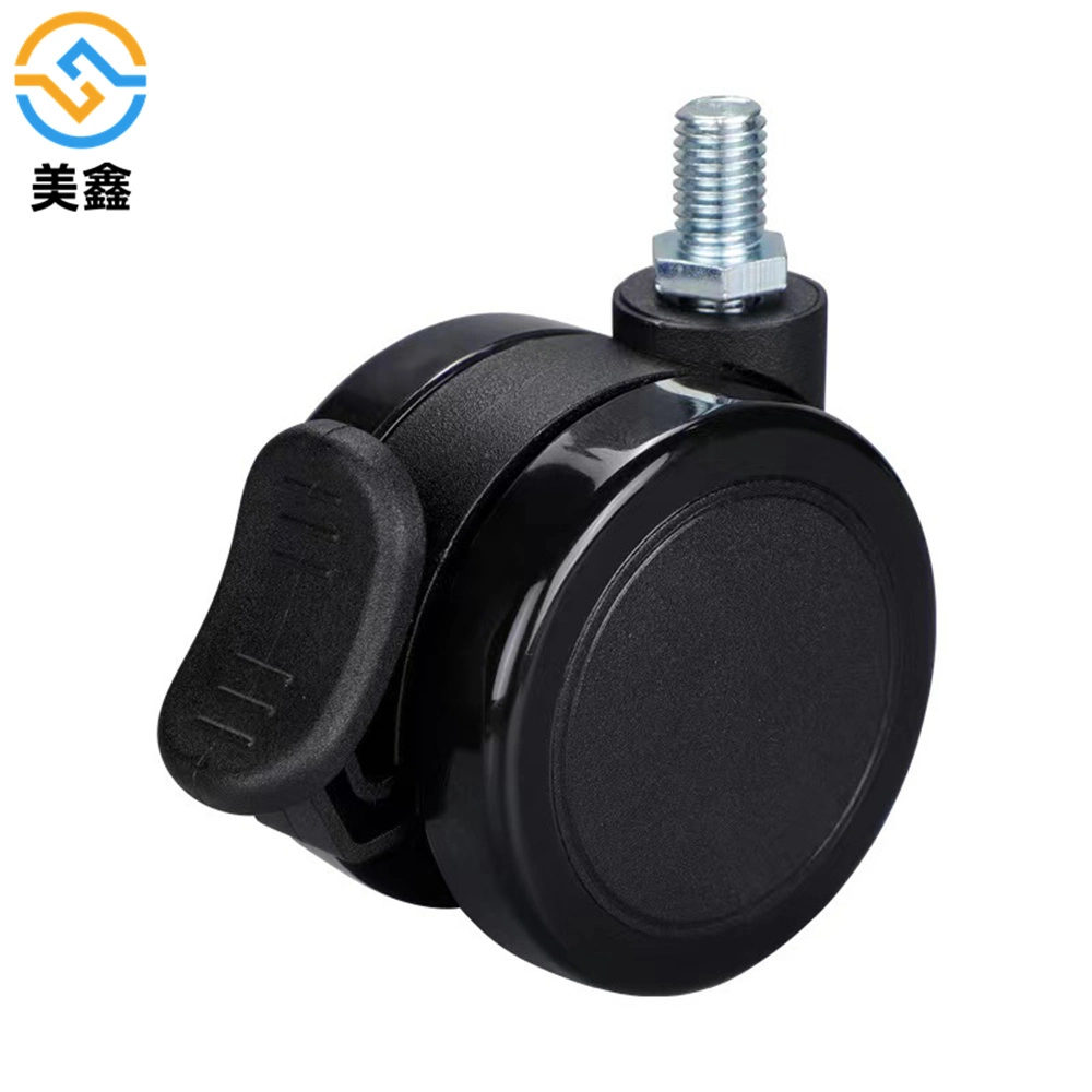 China Manufacturer Furniture Caster Locking Stem Furniture Cup Plastic Caster Wheels for Office Chair