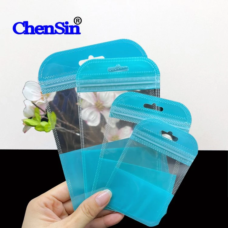 Accessories Cyan Green Colors Plastic Bag Clear Ziplock Bag