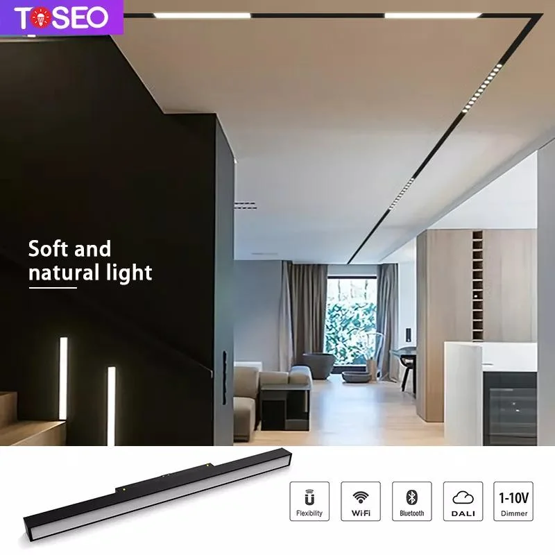 Tiras magnéticas de luz LED 48V Spotlight 4000K branco Neutra Luz de faixa magnética