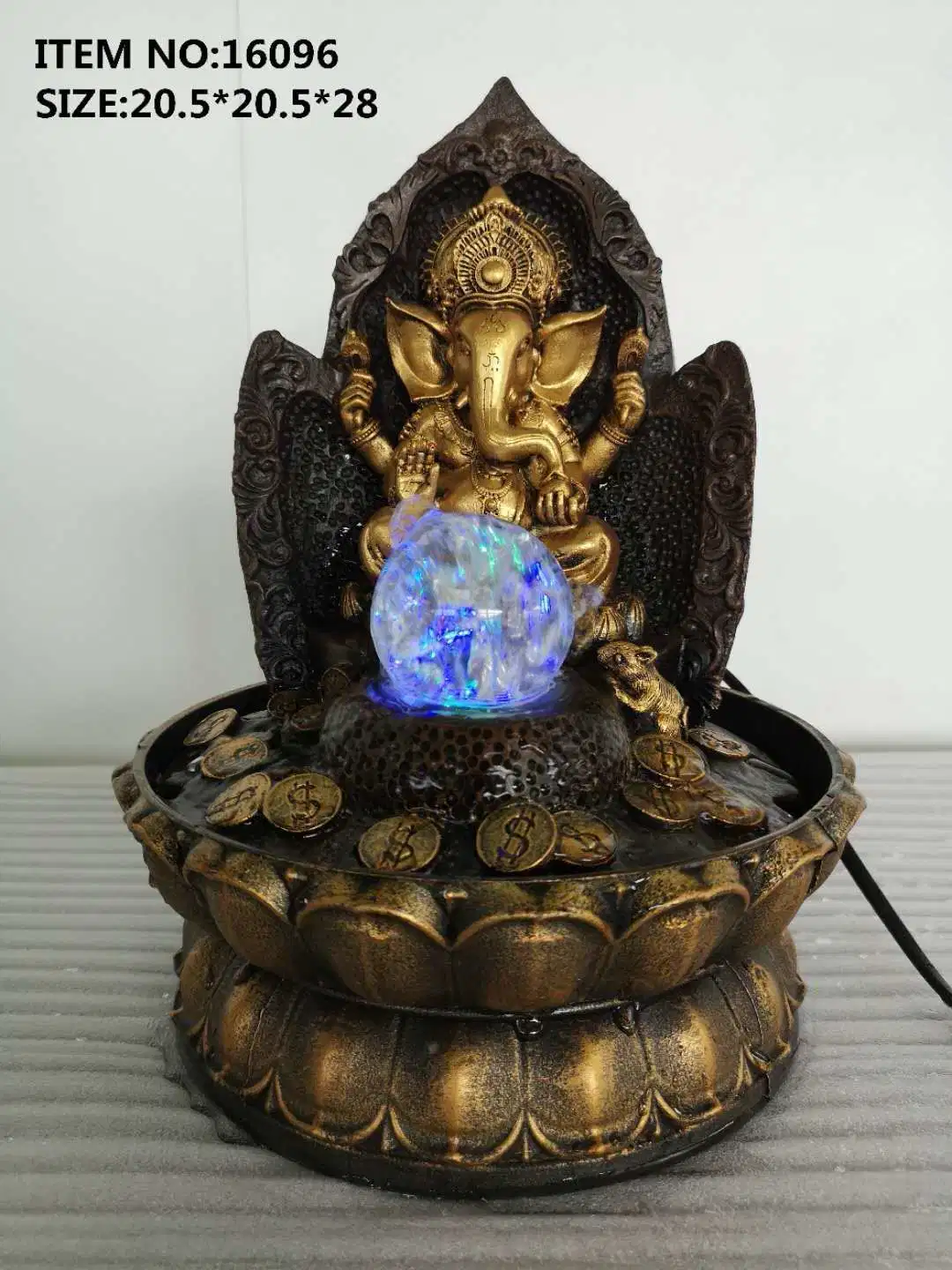 Southeast Asia Thailand Buddha Waterscape Zhaocai Crafts Creative Resin Fountain Running Water Products Manufacturers Direct