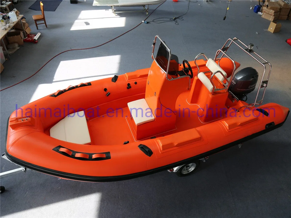 17feet 5.2m Fiberglass Boat Rigid Boat Orca Hypalon Boat Heytex Boat PVC Boat Outboard Engine Boat Sport Boat Fishing Boat Diving Boat Speed Boat Rescue Boat