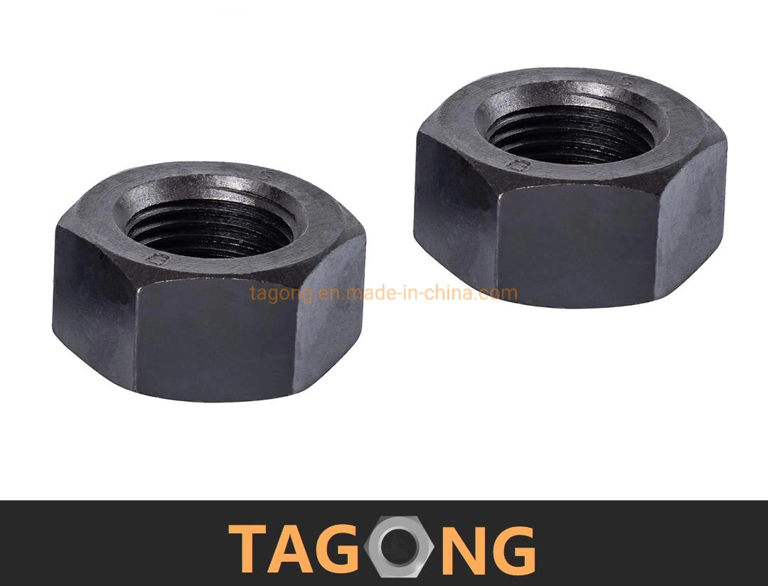 Black Class8 M52 Hex Nuts Heavy Nut ISO4032