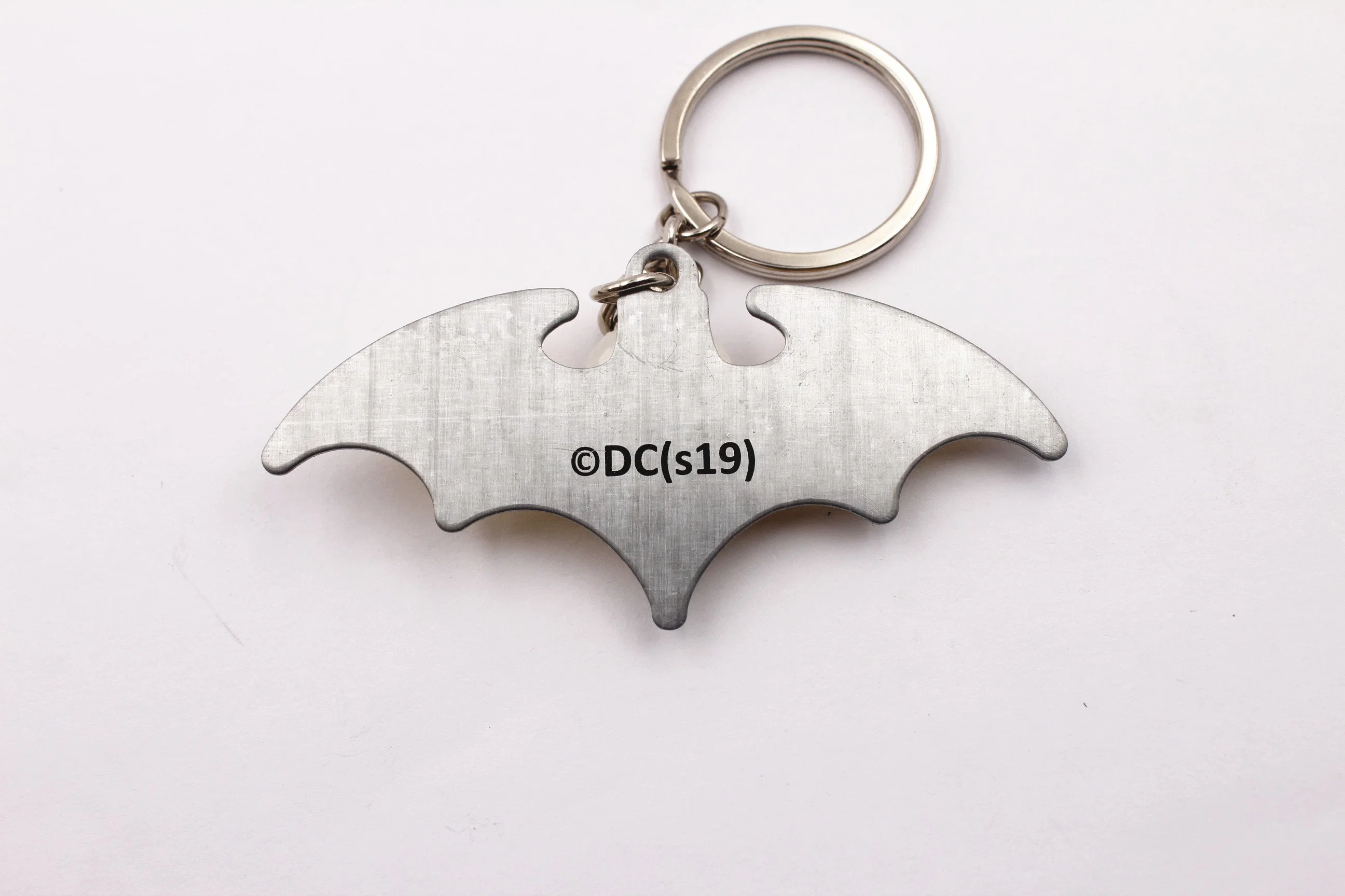 Cheap Cartoon Bat Animal Keyring Epoxy Coated