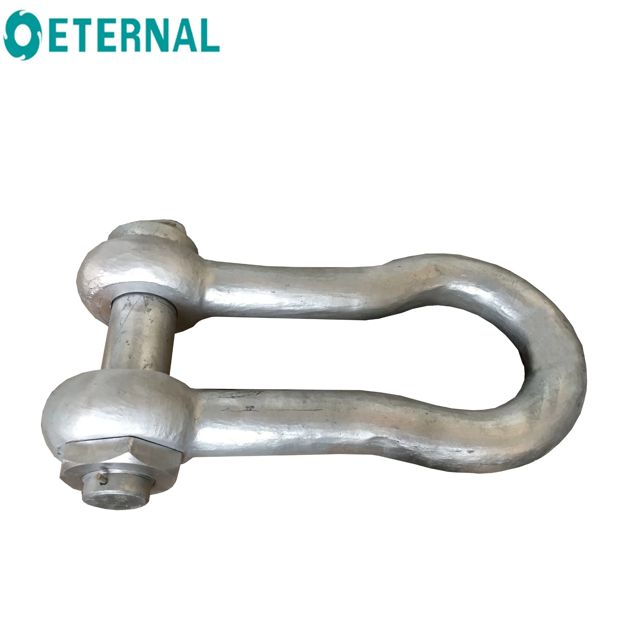 250t Forged Hoist Shackle and Hook Heavy Load Bolted Galvanized Shackle Customized Shape and Material