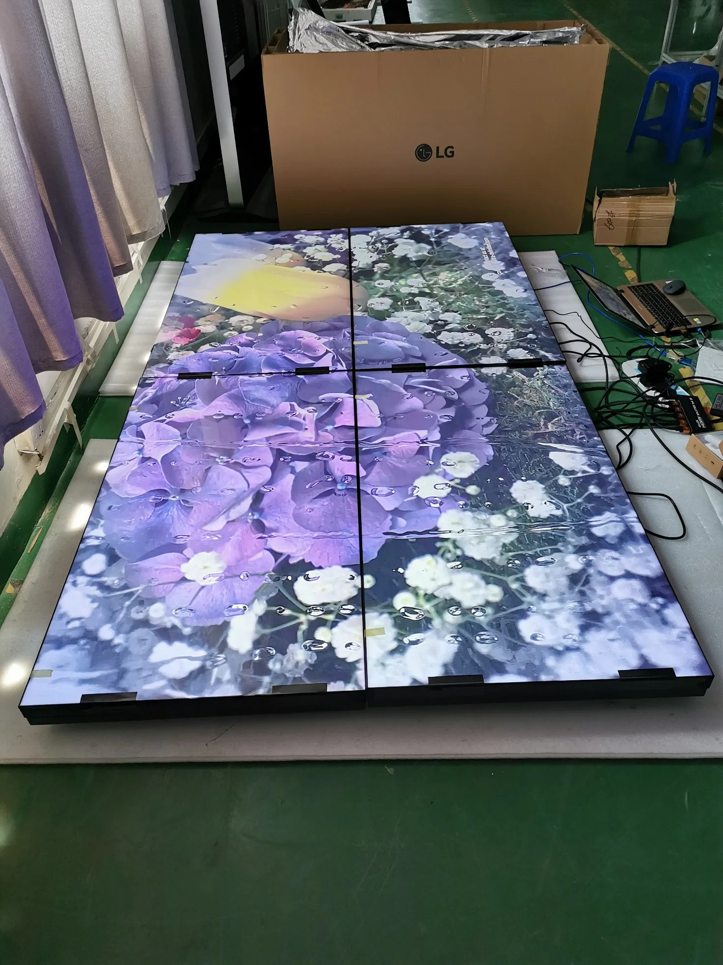Affichage LCD 46inch par mur vidéo LCD Cadre étroit