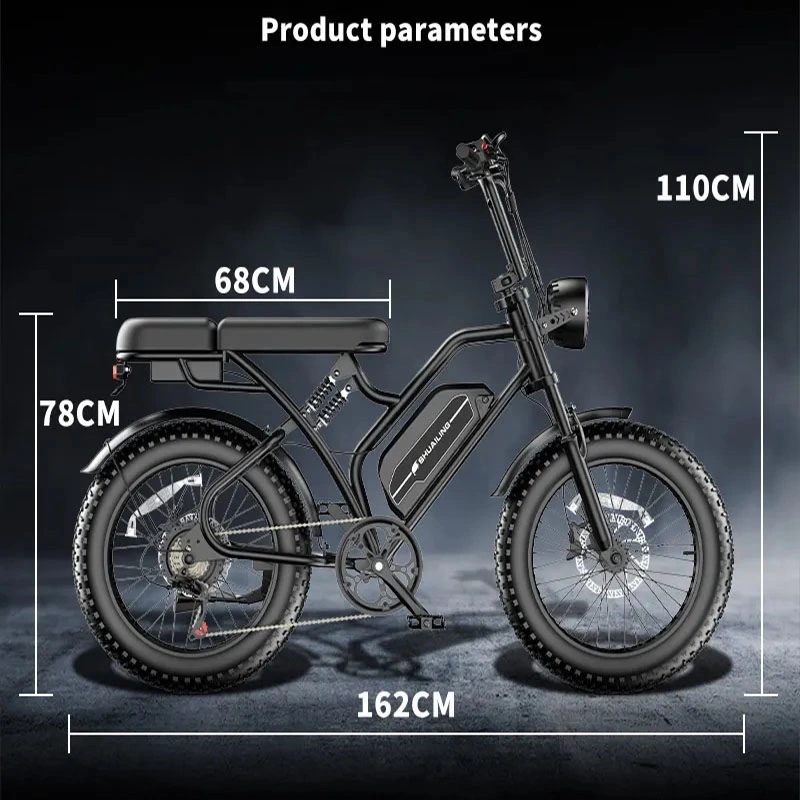 China personalizável de fábrica 73 Pneu gordura bicicletas eléctricas S4 20 polegadas série de aventura E-bike estilo motociclo bicicleta eléctrica