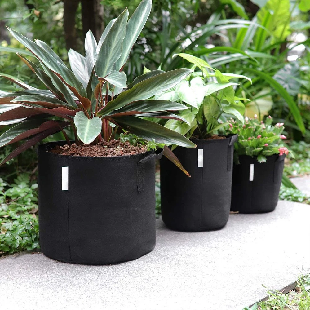 7 Gallon Heavy Duty Fabric Plant Pot Vegetable Potatogrow Bag Gardening Felt Plant Flower Pot Planter Fabric Pots for Balcony