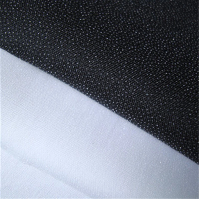 Polyester Twill Weave PA Double DOT Woven Fusible Interlining for Garments Accessories