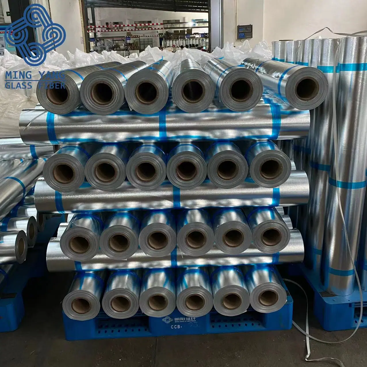 Fireproofing Aluminum Aluminium Foil Coated Fiberglass Fabric Cloth Rolls Aluminum Foil Fiberglass