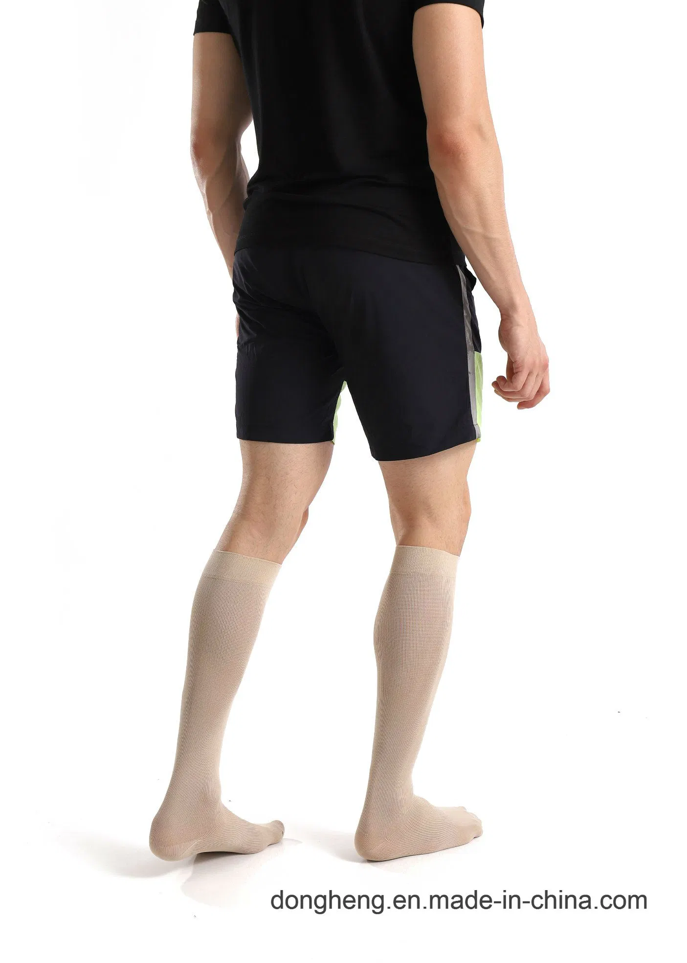 Deportes de compresión Use calcetines médicos puros de rodilla-alta para hombres y mujeres