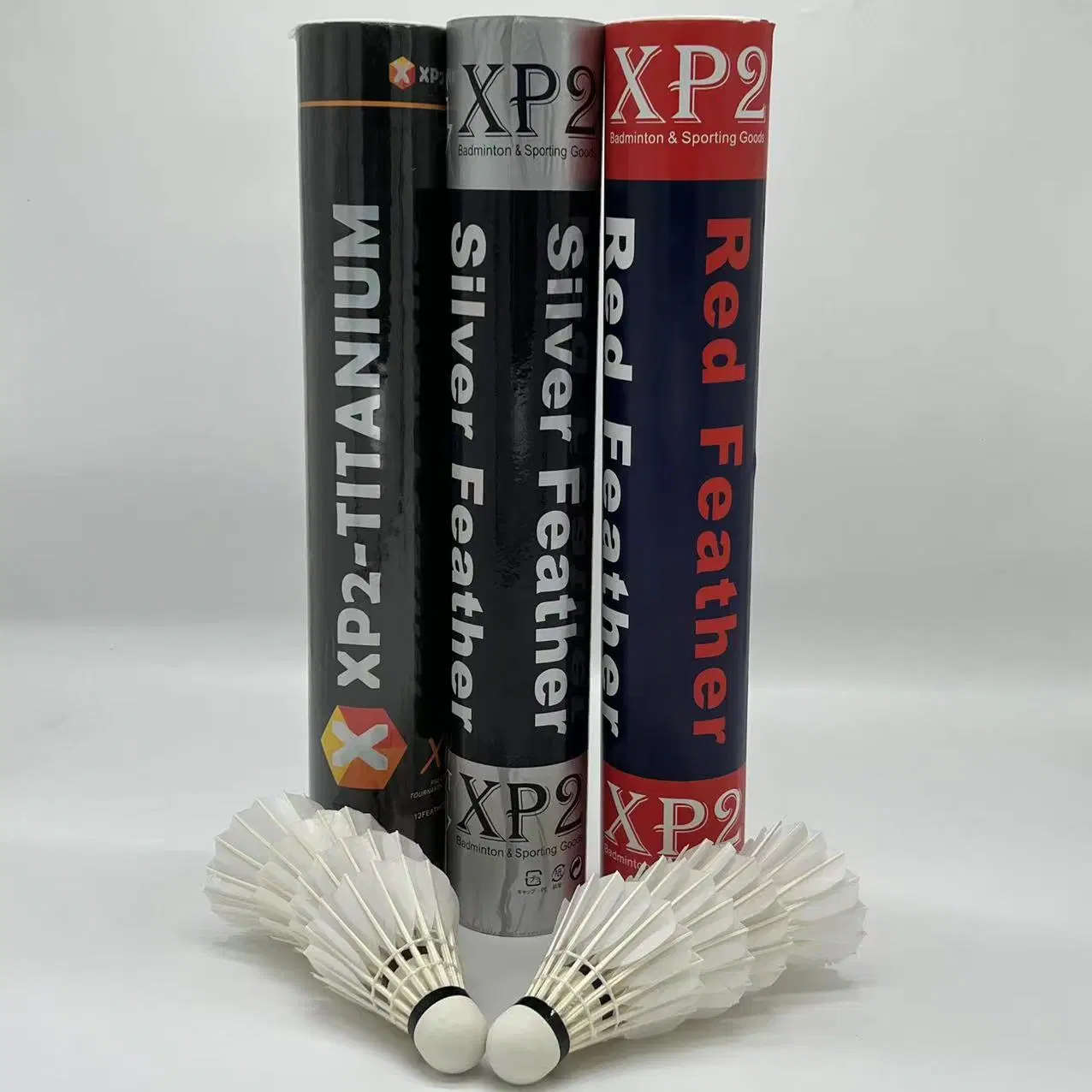 XP2 Silber Badminton Shuttlecock Hot Verkauf auf den Philippinen langlebig Gänsefederoutlecock mit Fabrikpreis