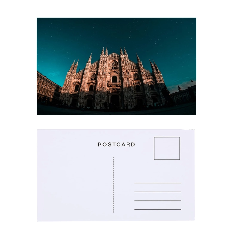 High quality/High cost performance  Customized 3D Lenticular Postcard with Scenery