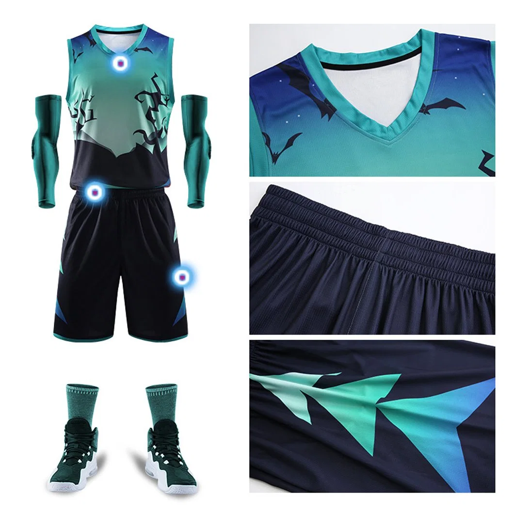 Custom Baseball Jersey Sportswear Sublimation Sportswear Volleyball Rugby Soccer Basketball Hockey Fishing Football Yoga Basketball Uniform