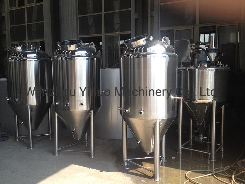 Stainless Steel Bright Double Jacket Conical Beer Fermentation Brewery Making Tank