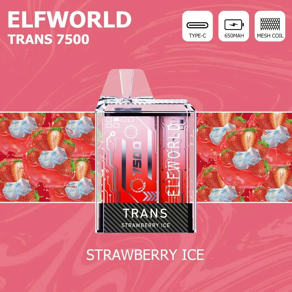 Elfworld Trans 7500 Puffs Rechargeable Disposable/Chargeable Vape Pod Device Wholesale/Supplier E Cigarette