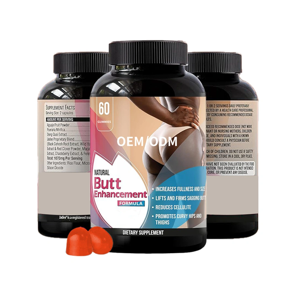 BBl Gummis OEM Private Label Buttock Enhancement Gummy trägt Vitamine Ginseng Tabletten Booty Gummis