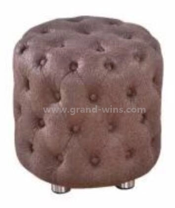 مصنع بالجملة غرفة المعيشة مصنع قماش Chesterfield Pourf Stool