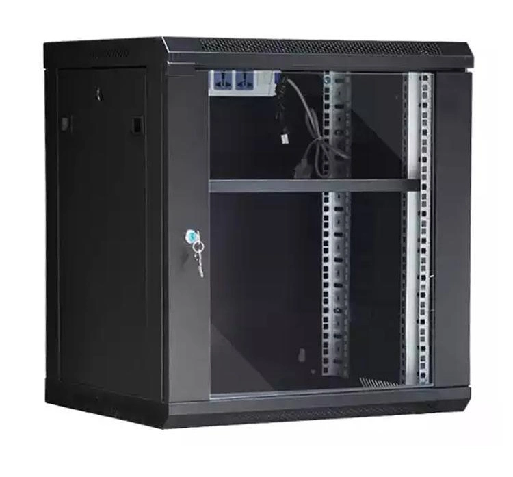 19 Inch Data Center Server Rack Floor Standing Glass Door Floor Network Cabinet