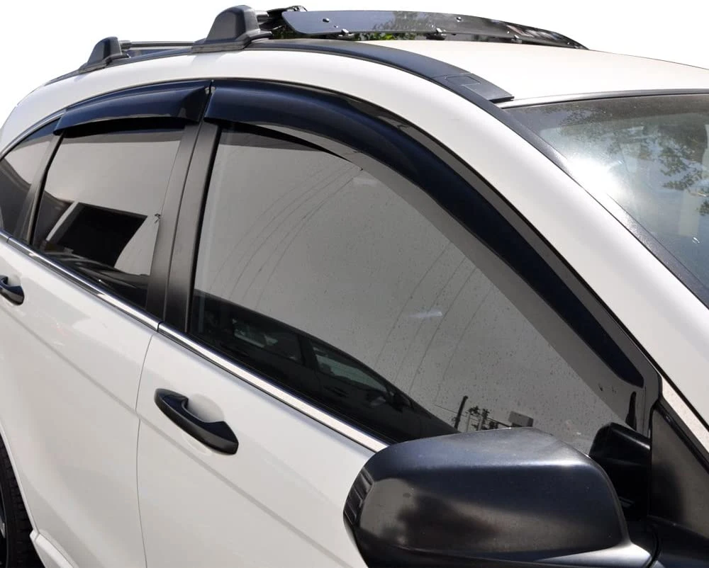 Slim Style Window Visor Smoke Tinted Sun Rain Shade Guards