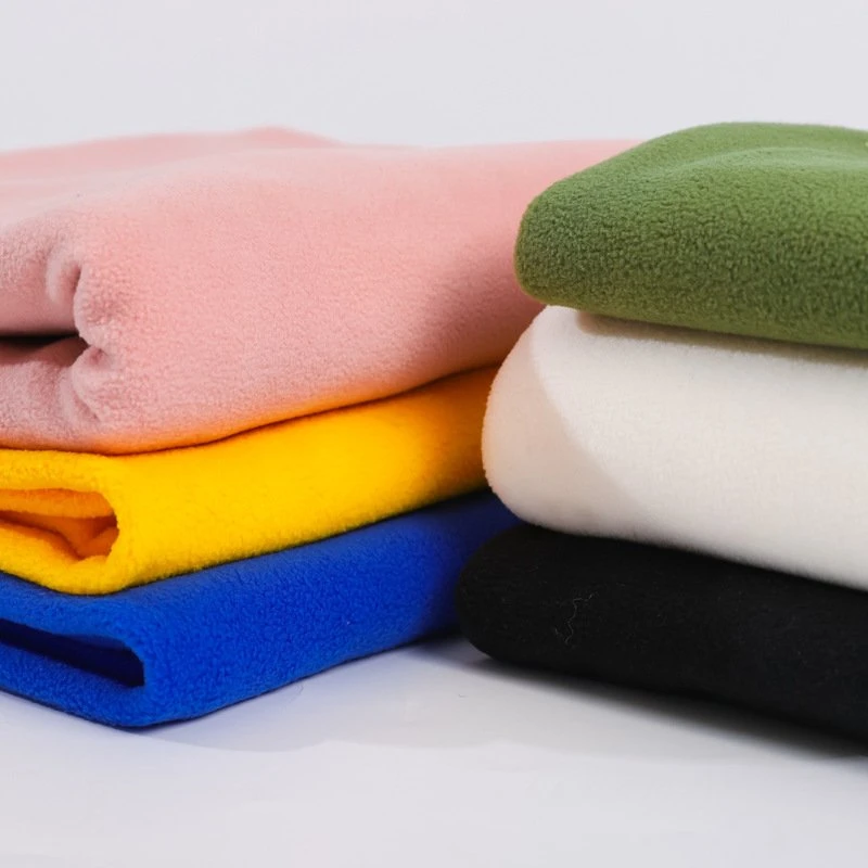 2022 Super Soft 100% Polyester Solid Polar Fleece Knit Fabric