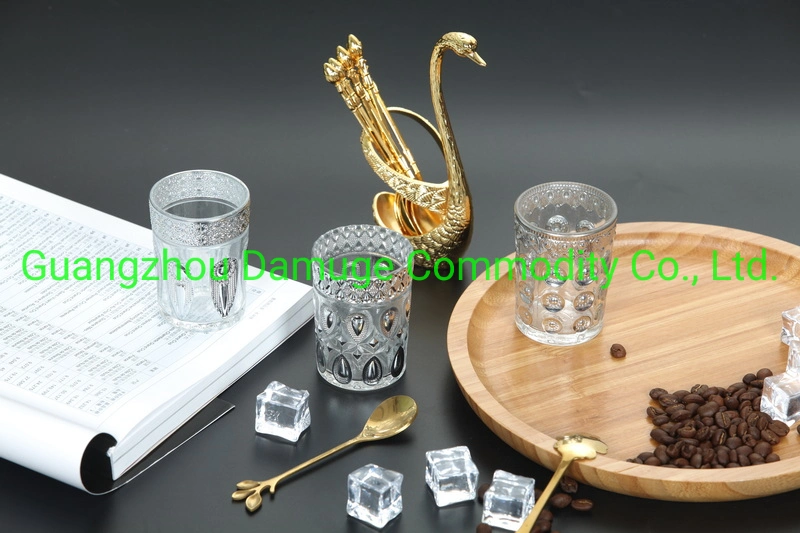 Hot Sale Coffee Tea Mug Water Clear Transparent Glass Beer Glass Cup with Rattan Cup Holder