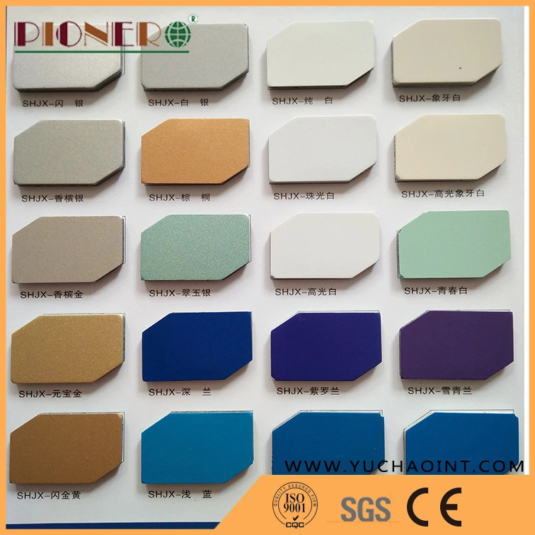 Exterior Metallic Silver Solid Color ACP Board