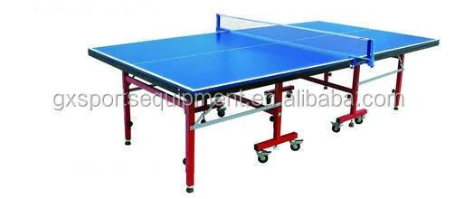 Arriba Mesa de ping pong Blue Edge, Mesa de equipo de entrenamiento de tenis de mesa